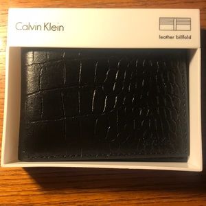 Brand New Calvin Klein Leather Billfold Wallet